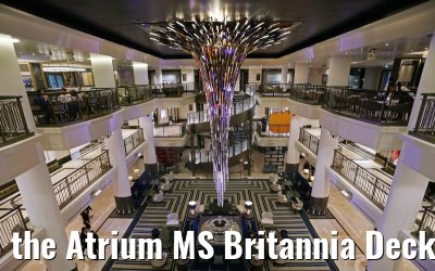the Atrium MS Britannia Deck 5