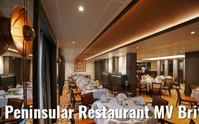 Peninsular Restaurant MV Britannia Deck 6