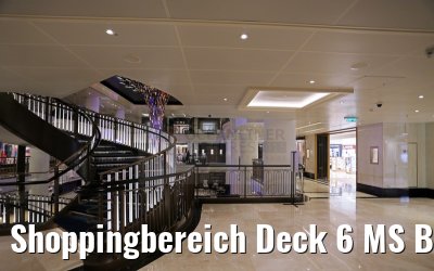 Shoppingbereich Deck 6 MS Britannia