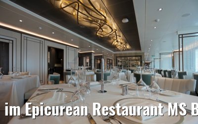 im Epicurean Restaurant MS Britannia