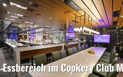 Essbereich im Cookery Club MS Britannia 10.03.2015