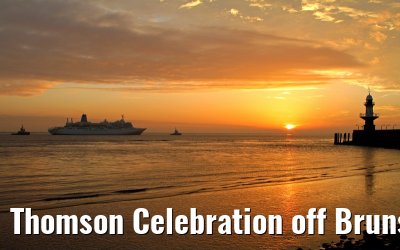 Thomson Celebration off Brunsbuettel, river Elbe, 13. December 2013