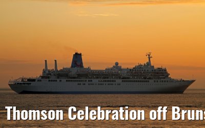 Thomson Celebration off Brunsbuettel, river Elbe, 13. December 2013