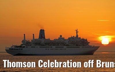 Thomson Celebration off Brunsbuettel, river Elbe, 13. December 2013