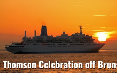 Thomson Celebration off Brunsbuettel, river Elbe, 13. December 2013