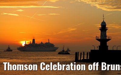 Thomson Celebration off Brunsbuettel, river Elbe, 13. December 2013