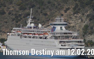 Thomson Destiny am 12.02.2010 in Philipsburg
