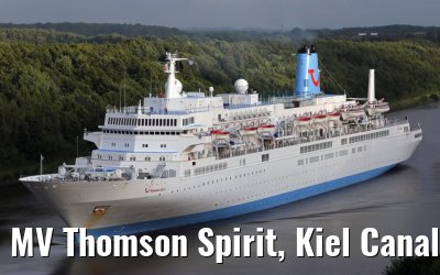 MV Thomson Spirit, Kiel Canal transit, 21. June 2014