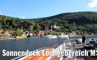 Sonnendeck Loungebereich MS Treasures 05.07.2020