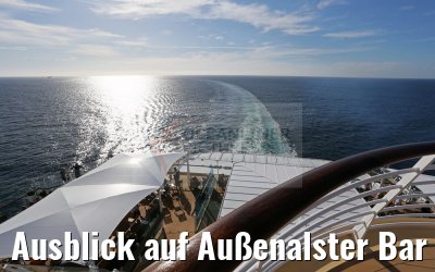 Ausblick auf Außenalster Bar Mein Schiff 5