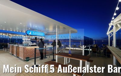 Mein Schiff 5 Außenalster Bar Blaue Stunde