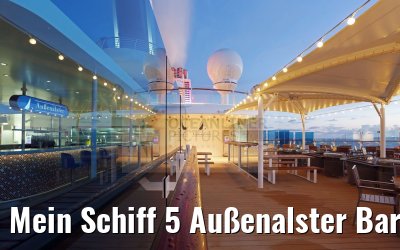 Mein Schiff 5 Außenalster Bar und Grill morgens