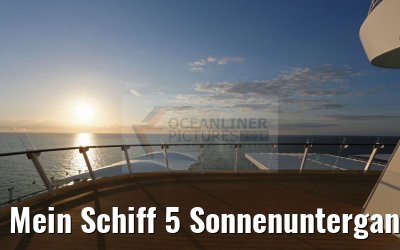 Mein Schiff 5 Sonnenuntergang