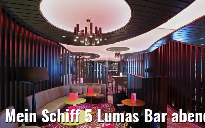 Mein Schiff 5 Lumas Bar abends