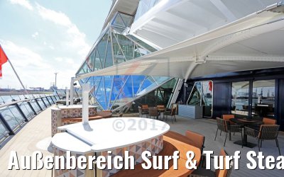 Außenbereich Surf & Turf Steakhouse Mein Schiff 6