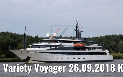 Variety Voyager 26.09.2018 Kiel Kanal transit (Photo: K. Kaulfuss)