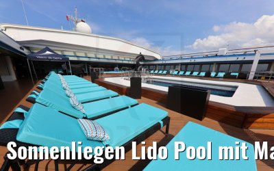 Sonnenliegen Lido Pool mit Magrodome Vasco Da Gama