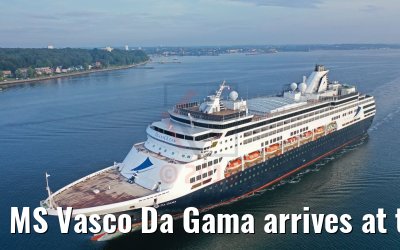 MS Vasco Da Gama arrives at the port of Kiel 01.08.2019