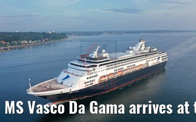MS Vasco Da Gama arrives at the port of Kiel 01.08.2019