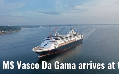 MS Vasco Da Gama arrives at the port of Kiel 01.08.2019