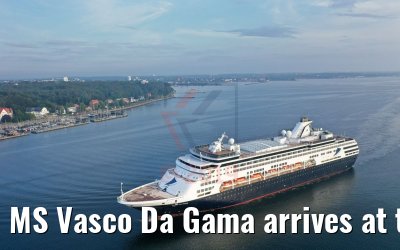 MS Vasco Da Gama arrives at the port of Kiel 01.08.2019