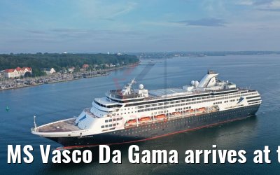 MS Vasco Da Gama arrives at the port of Kiel 01.08.2019