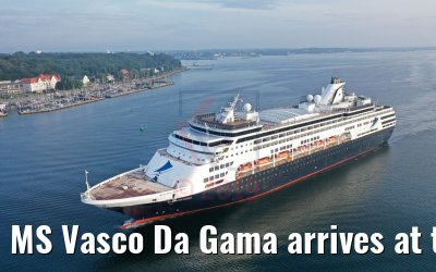 MS Vasco Da Gama arrives at the port of Kiel 01.08.2019