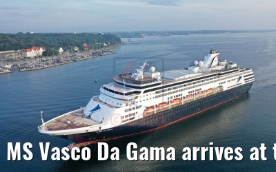MS Vasco Da Gama arrives at the port of Kiel 01.08.2019