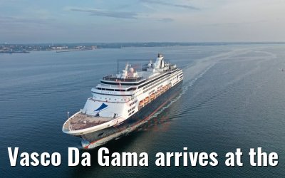 Vasco Da Gama arrives at the port of Kiel 01.08.2019