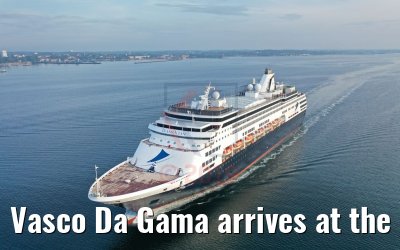 Vasco Da Gama arrives at the port of Kiel 01.08.2019