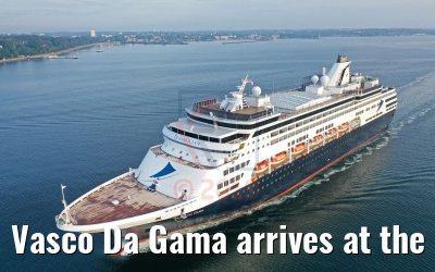Vasco Da Gama arrives at the port of Kiel 01.08.2019