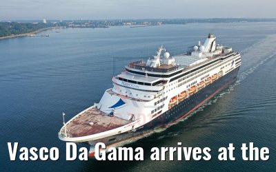 Vasco Da Gama arrives at the port of Kiel 01.08.2019