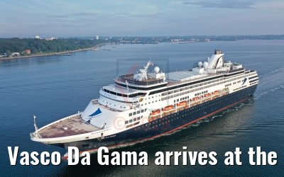 Vasco Da Gama arrives at the port of Kiel 01.08.2019