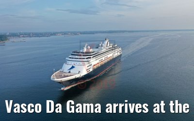 Vasco Da Gama arrives at the port of Kiel 01.08.2019