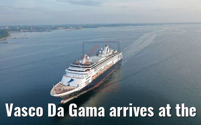Vasco Da Gama arrives at the port of Kiel 01.08.2019
