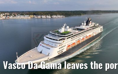 Vasco Da Gama leaves the port of Kiel 12.09.2023