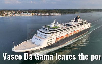 Vasco Da Gama leaves the port of Kiel 12.09.2023