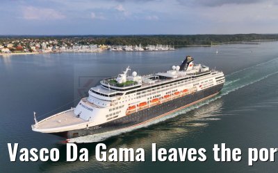 Vasco Da Gama leaves the port of Kiel 12.09.2023