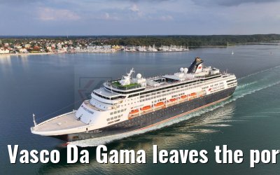 Vasco Da Gama leaves the port of Kiel 12.09.2023