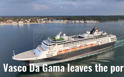 Vasco Da Gama leaves the port of Kiel 12.09.2023