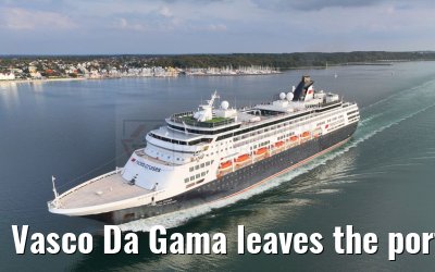 Vasco Da Gama leaves the port of Kiel 12.09.2023