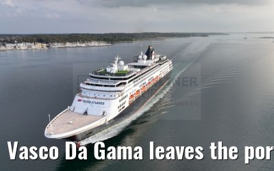 Vasco Da Gama leaves the port of Kiel 12.09.2023