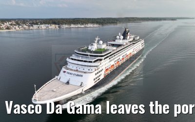 Vasco Da Gama leaves the port of Kiel 12.09.2023