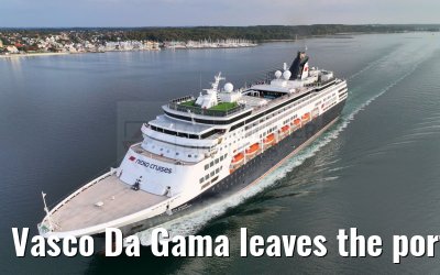 Vasco Da Gama leaves the port of Kiel 12.09.2023