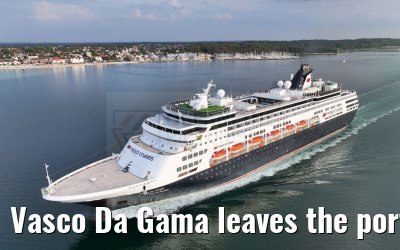 Vasco Da Gama leaves the port of Kiel 12.09.2023
