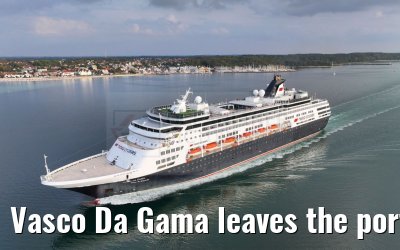 Vasco Da Gama leaves the port of Kiel 12.09.2023