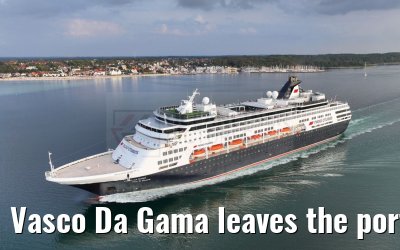 Vasco Da Gama leaves the port of Kiel 12.09.2023