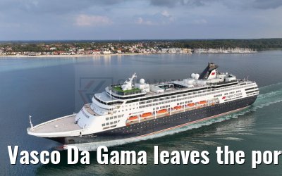Vasco Da Gama leaves the port of Kiel 12.09.2023