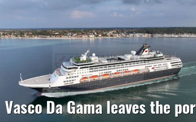 Vasco Da Gama leaves the port of Kiel 12.09.2023