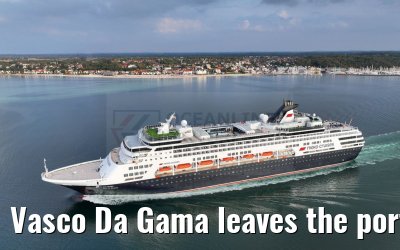 Vasco Da Gama leaves the port of Kiel 12.09.2023